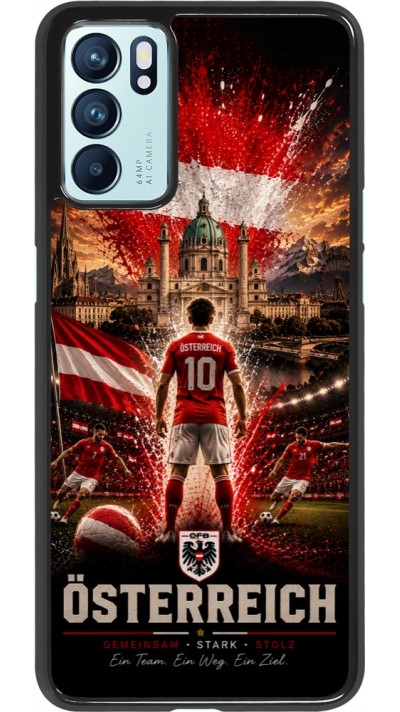 Coque OPPO Reno6 5G - Football Autriche splash 2026