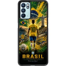 Coque OPPO Reno6 5G - Football Brésil splash 2026