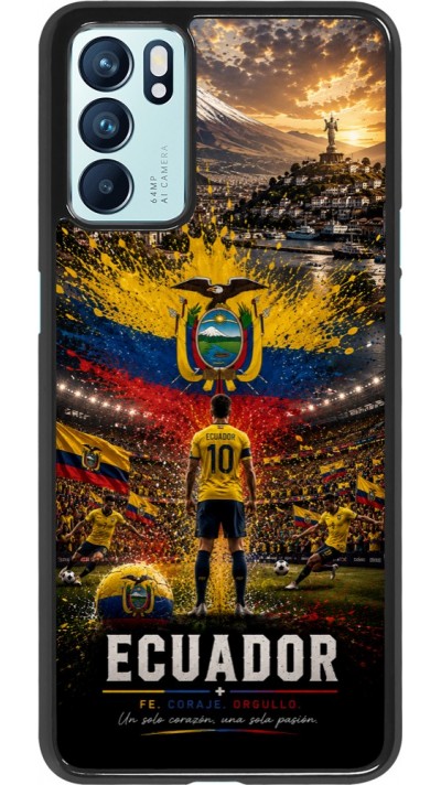 Coque OPPO Reno6 5G - Football Équateur splash 2026