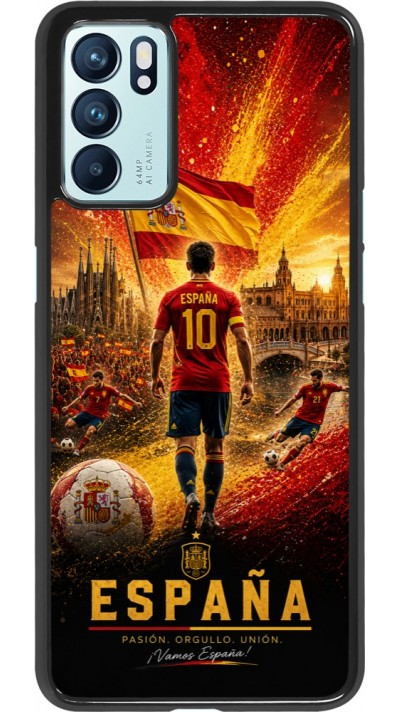 Coque OPPO Reno6 5G - Football Espagne splash 2026