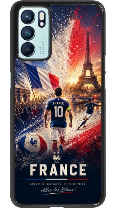 Coque OPPO Reno6 5G - Football France splash 2026