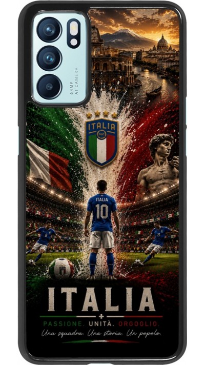 Coque OPPO Reno6 5G - Football Italie splash 2026