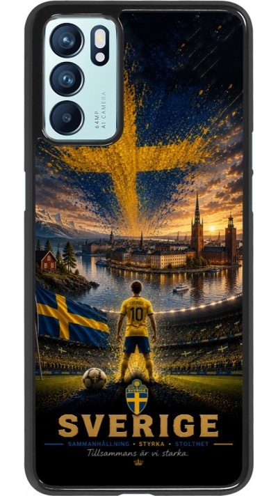 Coque OPPO Reno6 5G - Football Suède splash 2026
