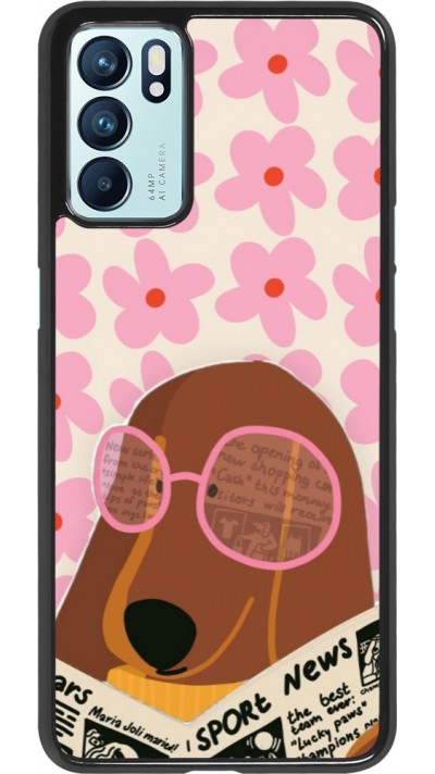 Coque OPPO Reno6 5G - Dog with newspaper 2026