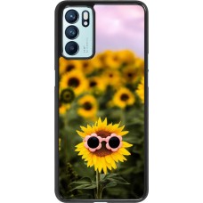 Coque OPPO Reno6 5G - Sunflower with glasses 2026