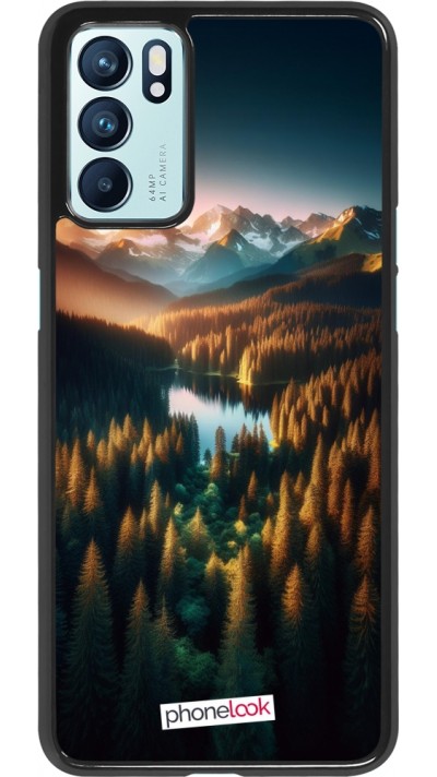 Coque OPPO Reno6 5G - Sunset Forest Lake