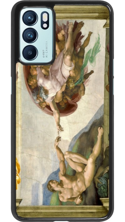 Coque OPPO Reno6 5G - Tableau art - La Création d’Adam - Michel-Ange
