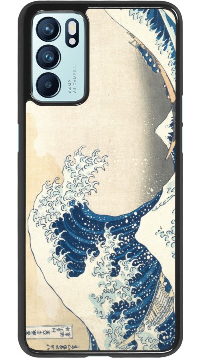 Coque OPPO Reno6 5G - Tableau art - La Grande Vague de Kanagawa - Hokusai