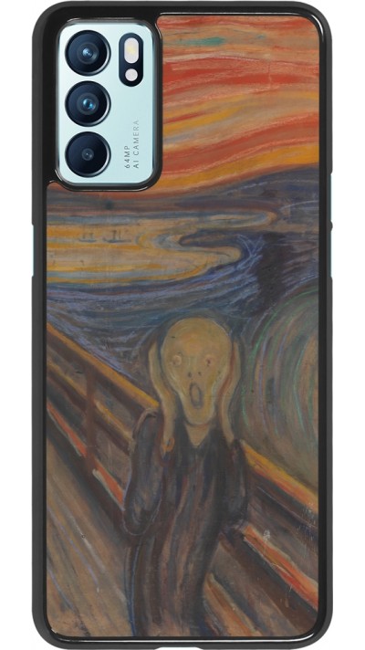 Coque OPPO Reno6 5G - Tableau art - Le Cri - Edvard Munch