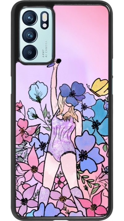 OPPO Reno6 5G Case Hülle - Taylor Swift Sketch - Pink