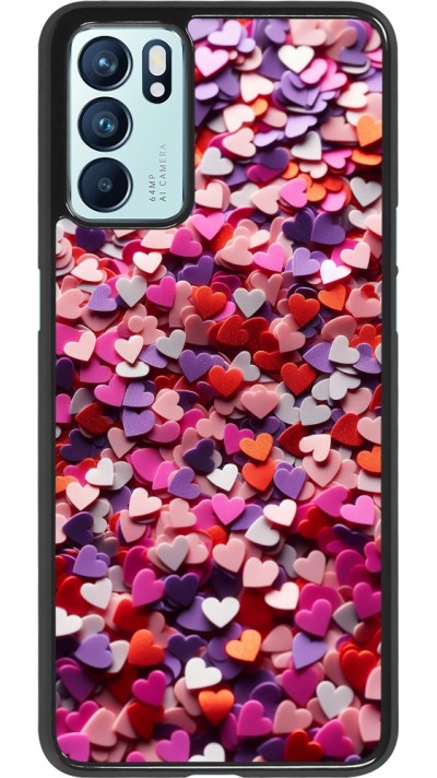 OPPO Reno6 5G Case Hülle - Valentin 2025 Konfetti
