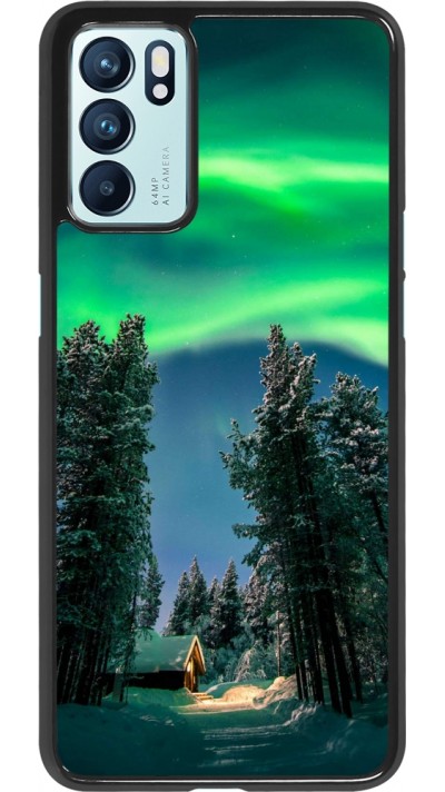 Coque Oppo Reno6 5G - Winter 22 Northern Lights