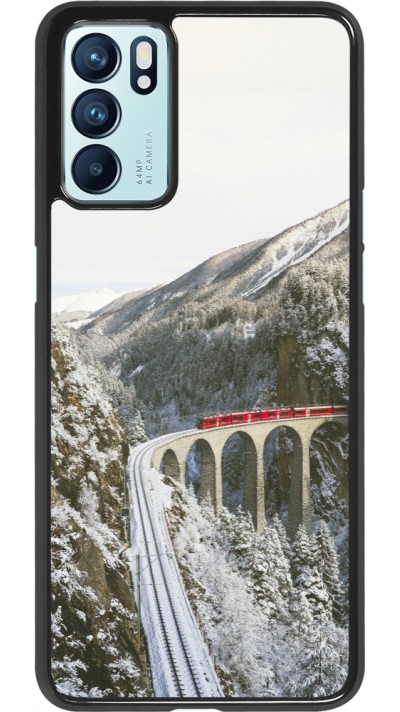 Coque OPPO Reno6 5G - Winter 25 Winter polar express