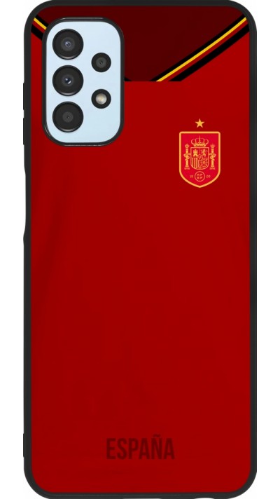 Samsung Galaxy A13 Case Hülle - Silikon schwarz Spanien 2022 personalisierbares Fußballtrikot