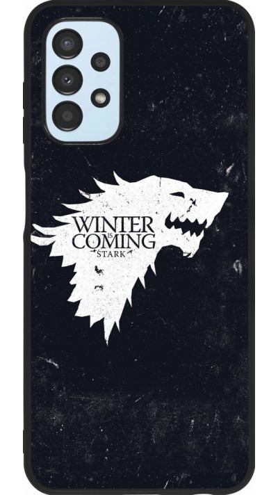 Samsung Galaxy A13 Case Hülle - Silikon schwarz Winter is coming Stark