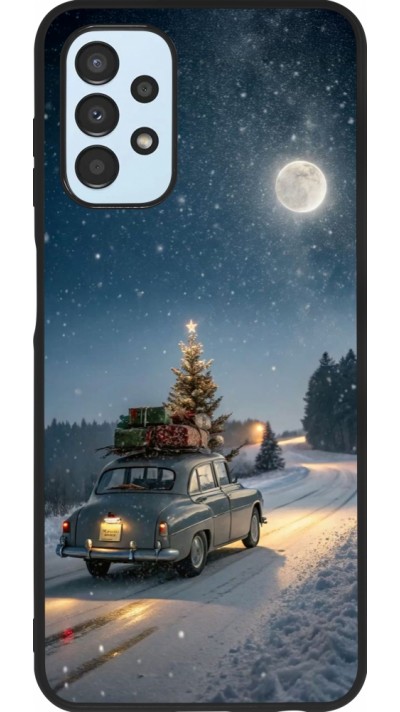 Coque Samsung Galaxy A13 5G - Silicone rigide noir Christmas 25 Car with Tree Xmas