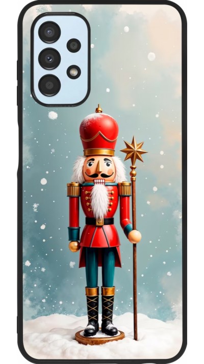 Coque Samsung Galaxy A13 5G - Silicone rigide noir Christmas 25 Nutcracker Snow