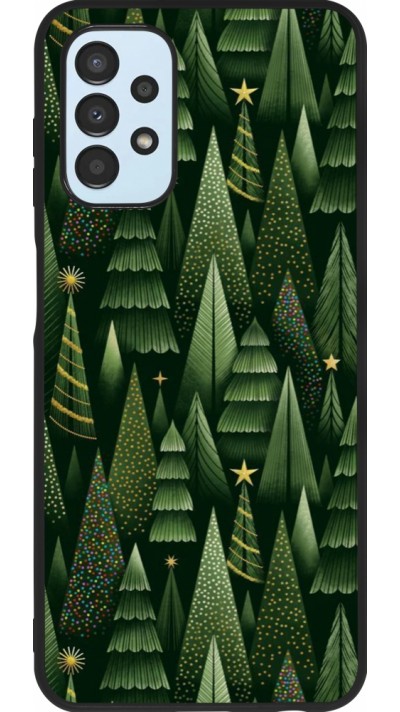 Coque Samsung Galaxy A13 5G - Silicone rigide noir Christmas 25 Pattern Xmas Tree