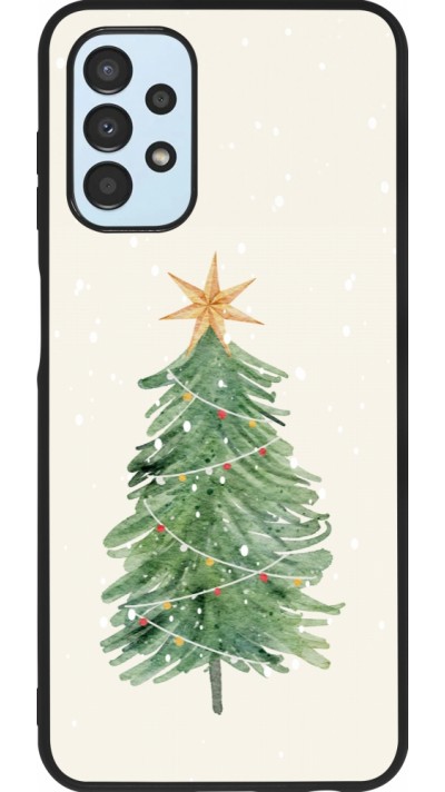 Coque Samsung Galaxy A13 5G - Silicone rigide noir Christmas 25 Sketch Tree
