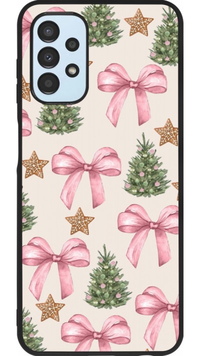 Coque Samsung Galaxy A13 5G - Silicone rigide noir Christmas 25 Vintage Ribbons