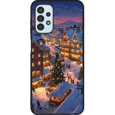 Coque Samsung Galaxy A13 5G - Silicone rigide noir Christmas 25 Xmas Village