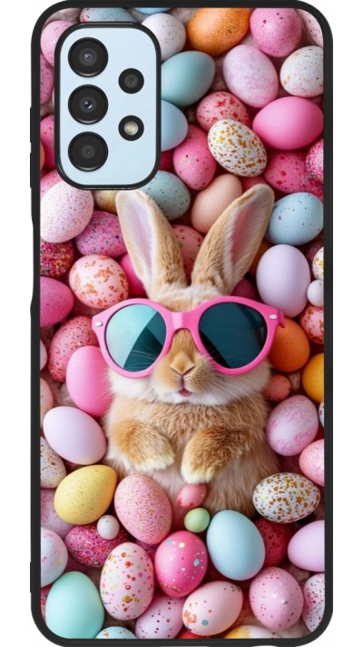 Coque Samsung Galaxy A13 5G - Silicone rigide noir Easter 2026 Rabbit fun