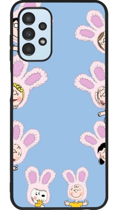 Coque Samsung Galaxy A13 5G - Silicone rigide noir Easter 2026 Snoopy