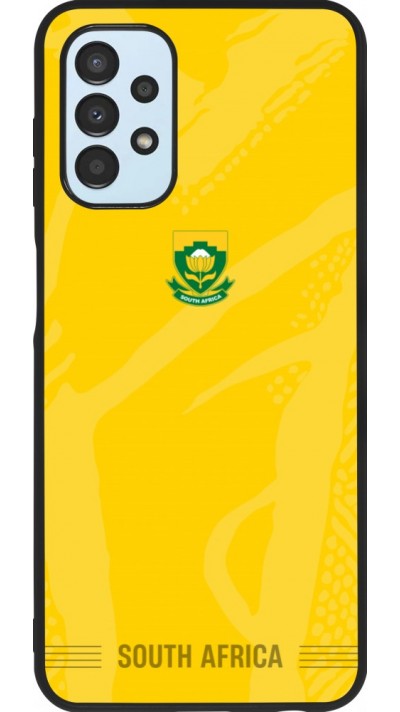 Coque Samsung Galaxy A13 5G - Silicone rigide noir Maillot de football Afrique du Sud 2026 personnalisable