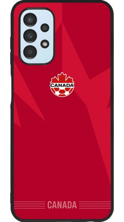 Coque Samsung Galaxy A13 5G - Silicone rigide noir Maillot de football Canada 2026 personnalisable