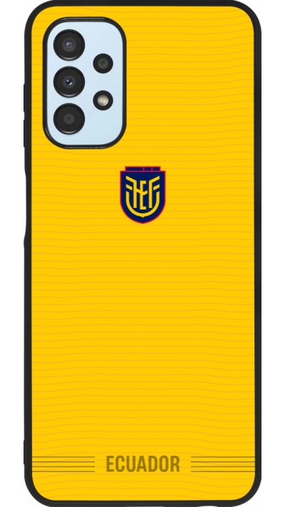 Coque Samsung Galaxy A13 5G - Silicone rigide noir Maillot de football E?quateur 2026 personnalisable