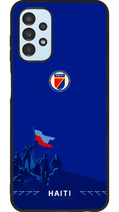 Coque Samsung Galaxy A13 5G - Silicone rigide noir Maillot de football Haiti 2026 personnalisable