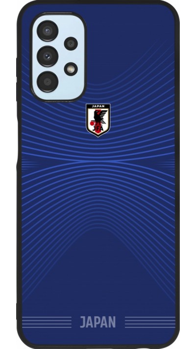 Coque Samsung Galaxy A13 5G - Silicone rigide noir Maillot de football Japon 2026 personnalisable