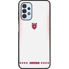 Coque Samsung Galaxy A13 5G - Silicone rigide noir Maillot de football Jordanie 2026 personnalisable