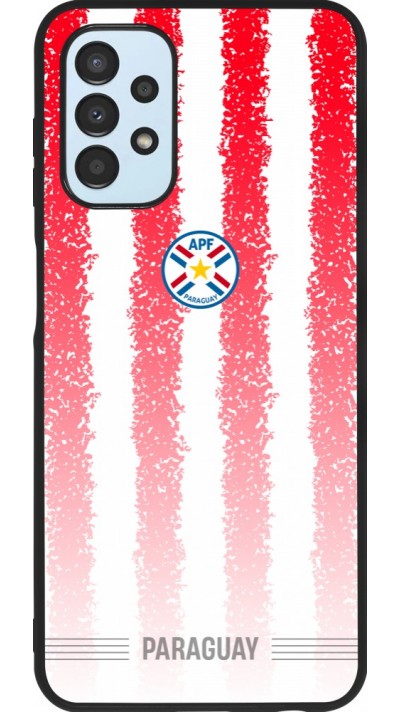 Coque Samsung Galaxy A13 5G - Silicone rigide noir Maillot de football Paraguay 2026 personnalisable