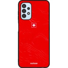 Coque Samsung Galaxy A13 5G - Silicone rigide noir Maillot de football Suisse 2026 personnalisable