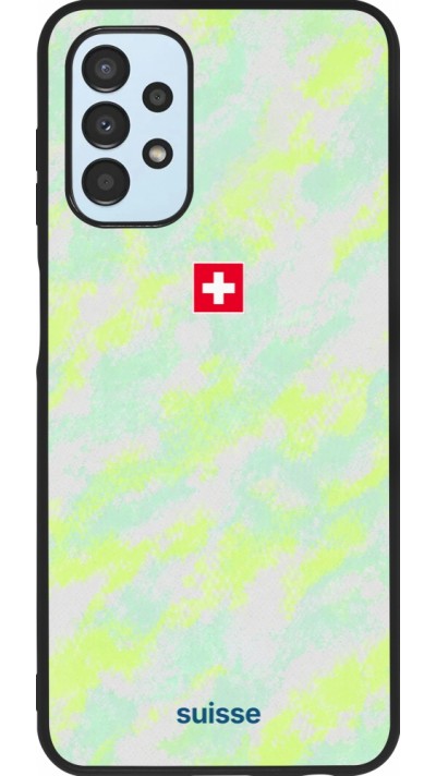Coque Samsung Galaxy A13 5G - Silicone rigide noir Maillot de football Suisse Away 2026 personnalisable