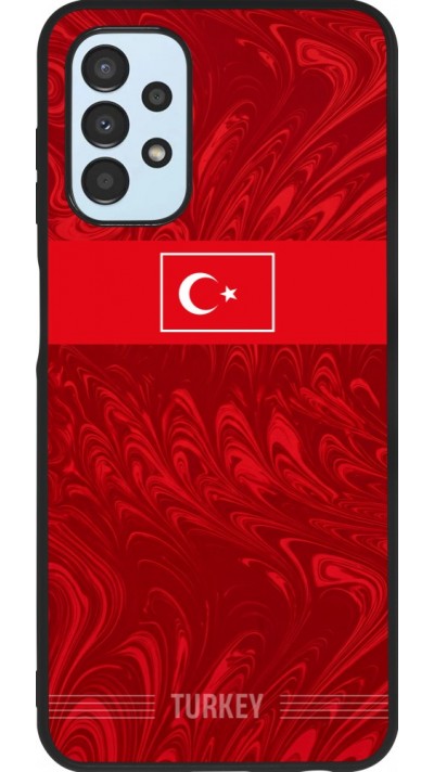 Coque Samsung Galaxy A13 5G - Silicone rigide noir Maillot de football Turquie 2026 personnalisable