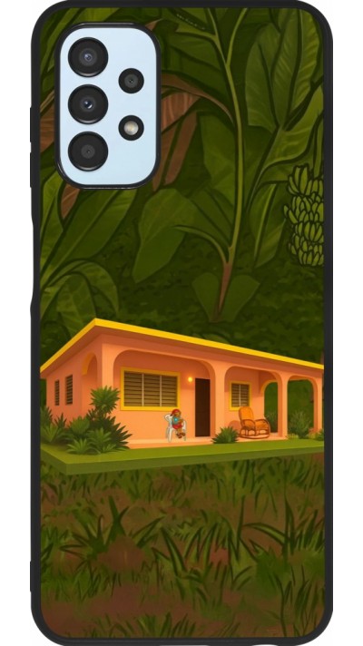 Coque Samsung Galaxy A13 5G - Silicone rigide noir Benitos house DTMF