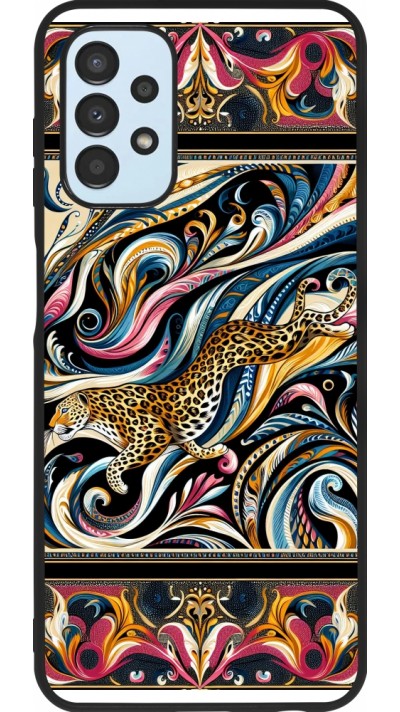 Samsung Galaxy A13 5G Case Hülle - Silikon schwarz Leopard Abstrakte Kunst