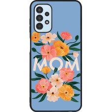 Coque Samsung Galaxy A13 5G - Silicone rigide noir Mom 2026 Flowers