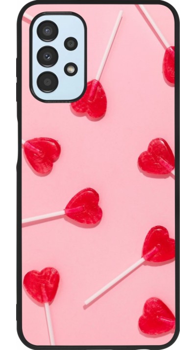 Coque Samsung Galaxy A13 5G - Silicone rigide noir Saint Valentines Day 26 Lollipop
