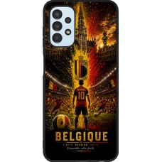 Coque Samsung Galaxy A13 5G - Silicone rigide noir Football Belgique splash 2026