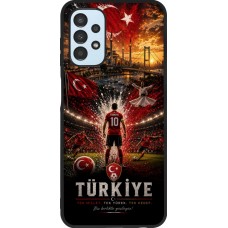 Coque Samsung Galaxy A13 5G - Silicone rigide noir Football Turquie splash 2026