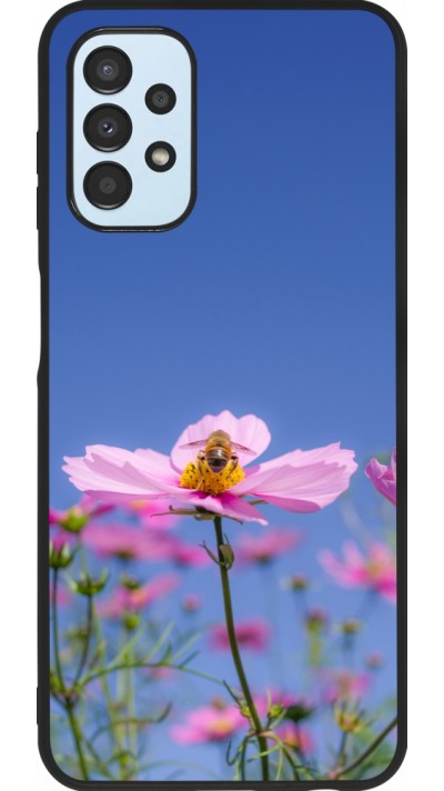 Coque Samsung Galaxy A13 5G - Silicone rigide noir Bee on a flower 2026
