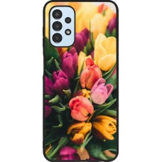 Coque Samsung Galaxy A13 5G - Silicone rigide noir Bouquet of tulips 2026