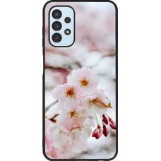 Coque Samsung Galaxy A13 5G - Silicone rigide noir Cherry tree 2026