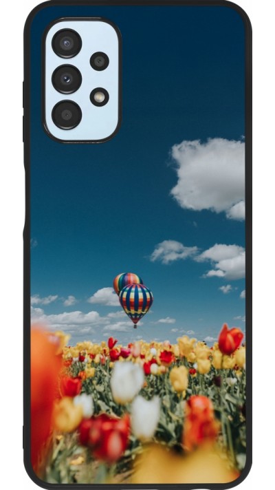 Coque Samsung Galaxy A13 5G - Silicone rigide noir Hot air balloon 2026