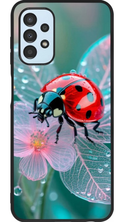 Coque Samsung Galaxy A13 5G - Silicone rigide noir Ladybird in bloom 2026