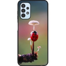 Coque Samsung Galaxy A13 5G - Silicone rigide noir Ladybird on a mushroom 2026