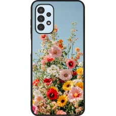 Coque Samsung Galaxy A13 5G - Silicone rigide noir Spring flowers 2026